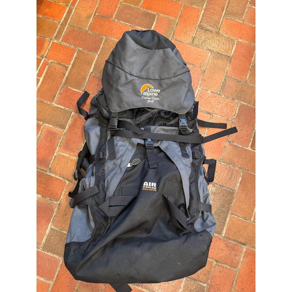 Lowe Alpine Contour Classic 90+15 Hiking Backpack APS 3 Gray Large Trekking